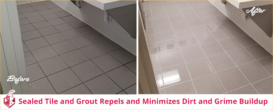 Before and After WFY Development Projects 1's Bathroom Tile and Grout Sealing Service Which Repels/Minimizes Dirt Buildup