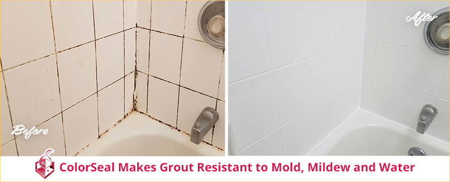 ColorSeal Makes Grout Resistant to Mold, Mildew and Water